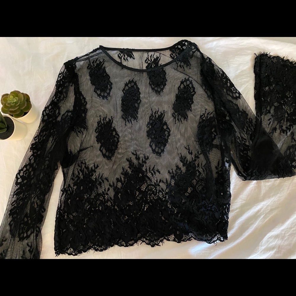 Black Lace Long Sleeve~